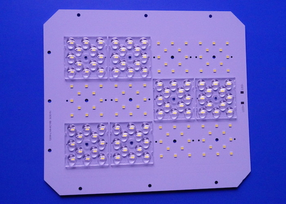 comprar Placa de circuito de alumbrado público de 192 LED 3030 SMD 48V LED con 4 en 1 lentes Fabricación en línea
