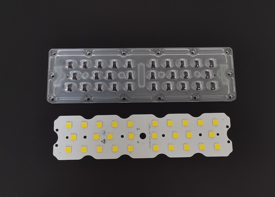 comprar 7070 SMD 28 módulo de luz de calle LED 158X103 DEGREE Lente de luz exterior con disipador de calor Fabricación en línea