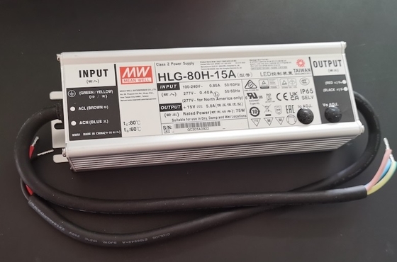 comprar HLG-80H-15A 15v 5A 80W controlador de luz LED atenuable, fuente de alimentación LED de corriente constante Fabricación en línea