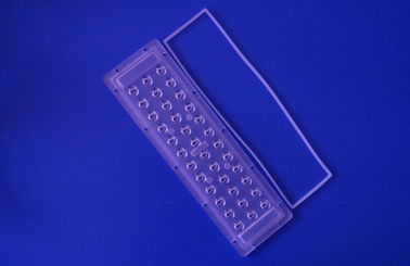 comprar lente asimétrica de la luz de calle de la PC LED del grado de 3X12 140x70 para 1w 3030SMD LED 140-150LM/W Fabricación en línea