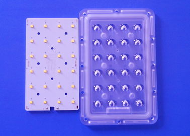 comprar lente asimétrica solar del módulo 3X8 del PWB de 12V 24V LED con el tablero que suelda XTE XPG LED Fabricación en línea