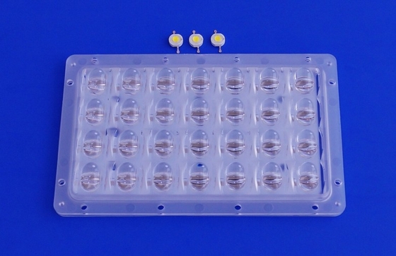 PC led optics lenses For Led Street Lighting with PCB Module