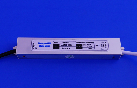 High Efficiency Compact 20w Led Constant Voltage Driver Aluminum Case