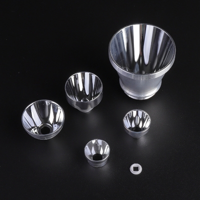 15mm Clear Surface PMMA LED Lens , Concave Optical lens for Led Torch light