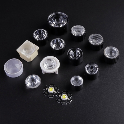 comprar grados transparente PMMA de 20m m los 45 llevaron la lente para el poder más elevado de 1 vatio Bridgelux LED Fabricación en línea