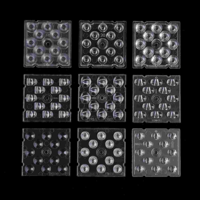 ROHS High Bay Light Lens 12 in 1 90 degree SMD 5050 Led PC Optical Lens