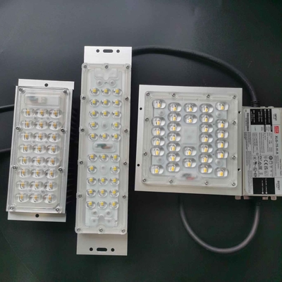 50W SMD 5050 LED Street Light Components , LED Lens 236x70mm 130x130mm