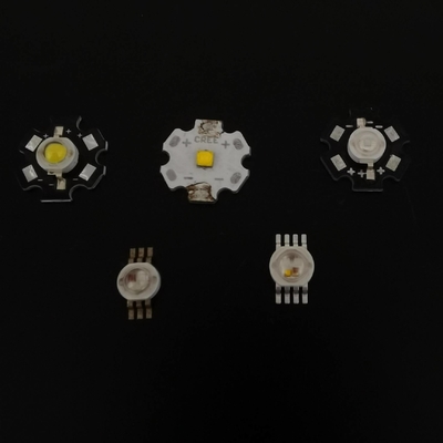 Single 1 watt / 1w High Power Led Light Emitting Diode 520nm With Star PCB