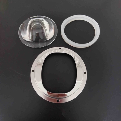 120 X 60 Degree LED Street Light Lens Glass Lenses Waterproof With Metal Holder