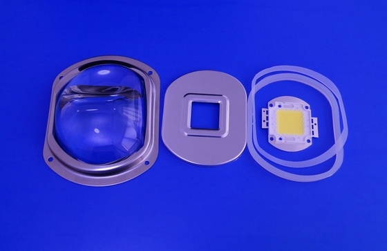 LED street light Lens , Borosilicate Glass Led Optical Lens For Park Lighting