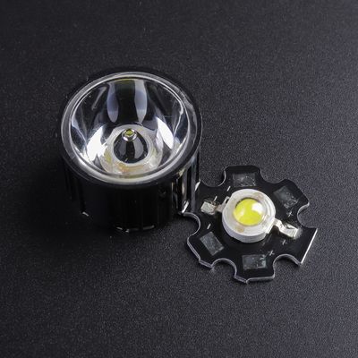 Clear Led Collimator PMMA flashlight Lens 40 degree , 93% Transmittance