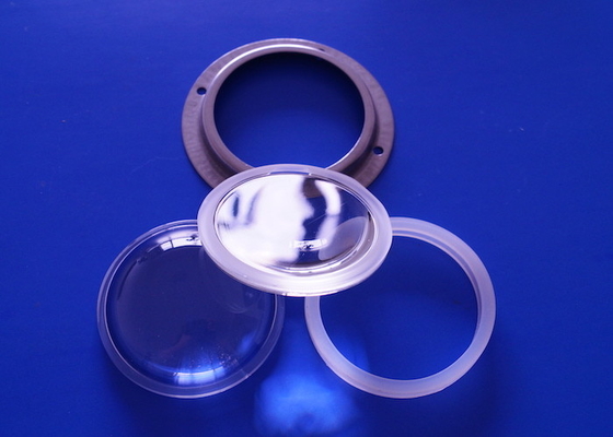 HB66-60 COB Lente de vidrio LED de 60 grados 66 mm de diámetro Lente de vidrio borosilicato