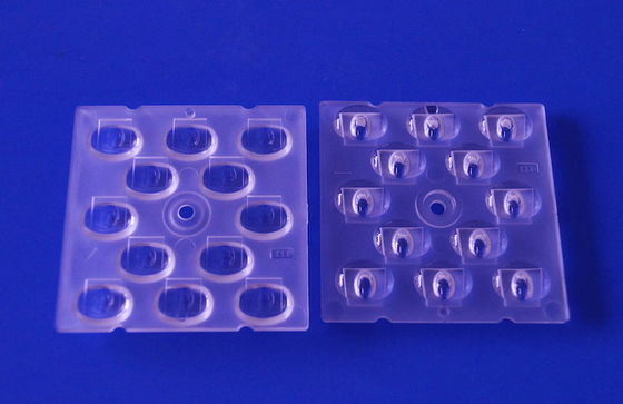 Lente de farola LED de 50x50mm con material óptico de PC y ángulo de haz TPIII-M para LEDs SMD 3030