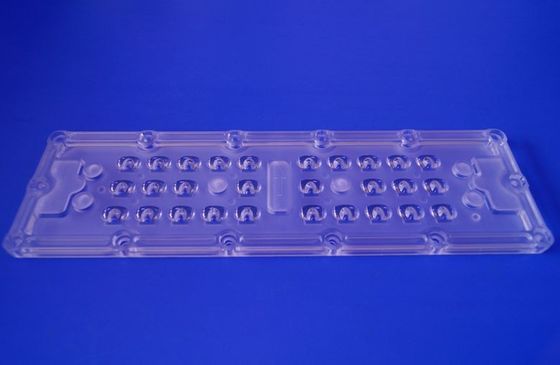 Matriz de lentes LED SMD 5050 personalizada 28 en 1 con ángulo de haz de 80x150 grados para farolas