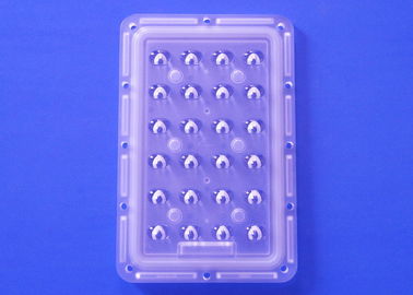 Lente óptica plástica 24W XPG3 del moldeo por inyección LED de 3535 SMD para la luz de calle asimétrica