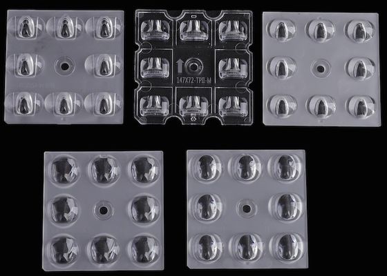 50x50mm LED Array Lens Optical Grade PC Material for 3030 SMD & 5050 SMD LEDs
