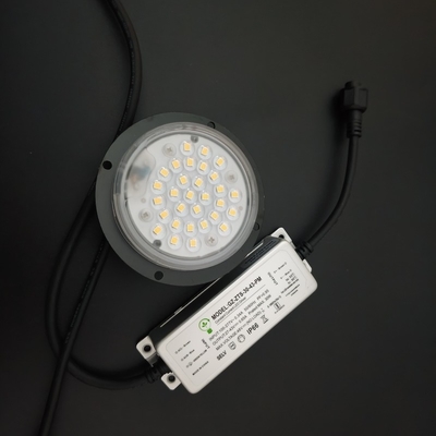 20w 30w 3000k redondo LED módulo negro disipador de calor lente de 90 grados para la luz LED post-top