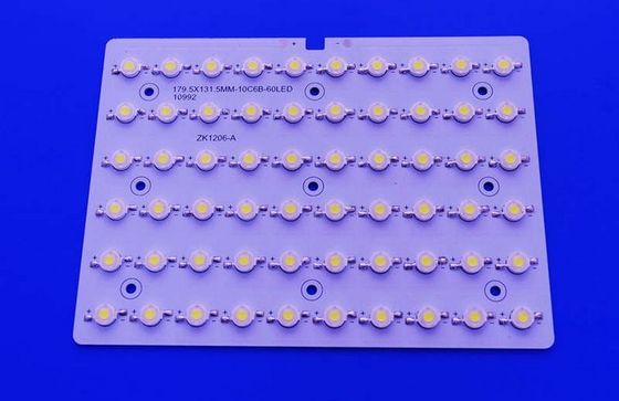 Tabla de PCB LED SMD de 60W con chips Bridgelux y circuito paralelo de 10 series 6 para módulo de iluminación callejera