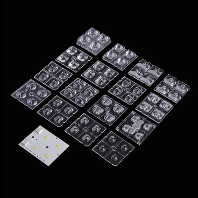 Modulo de iluminación de la calle Led, PC óptico Lente de luz Led para iluminación vial IESNA Tipo II