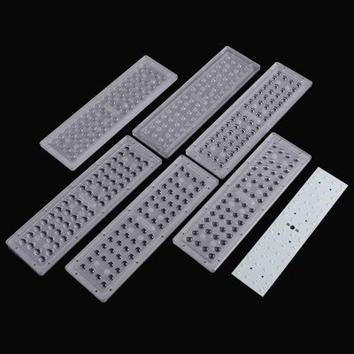 Conjunto de lentes LED de 56 W con junta de silicona y múltiples ángulos de haz
