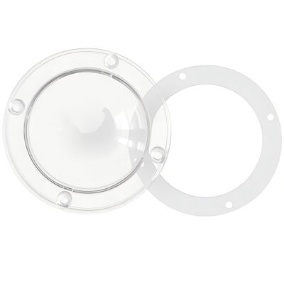 la cubierta de lente de la PC LED de 88m m 120° para la bahía alta enciende el fabricante del OEM y del ODM de la transmitancia de luz del 91%