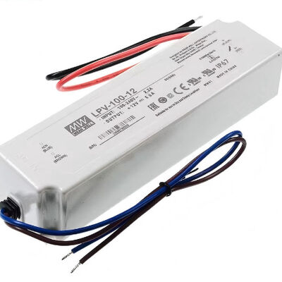 Controlador LED de salida única de fuente de alimentación LED resistente al agua Meanwell 102W 12V a granel