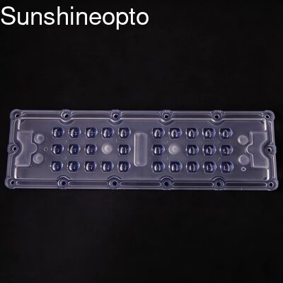 Bulk 28 en 1 lente de ángulo de haz de 236 x 70 mm 80x150 grados para luz