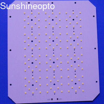 Placa PCB personalizada 120W 144 puntos 3030 SMD con lente LED de 50x50 mm