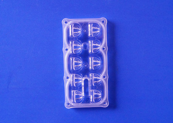 10 Points 135x55 Degree Led Lens Array Optical Grade PC Material ROHS Approval