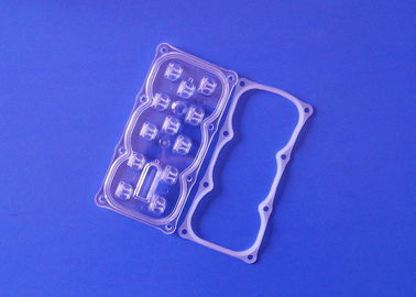 Lente 12W - serie 12 de la luz de calle de la lámpara de la caja de zapatos LED 3535 SMD LED del tipo de la PC de 30W el 126MM