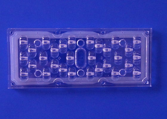 3030SMD LED Street Light Lens 173MM Wide Angle 176x96 Degree High Light Output