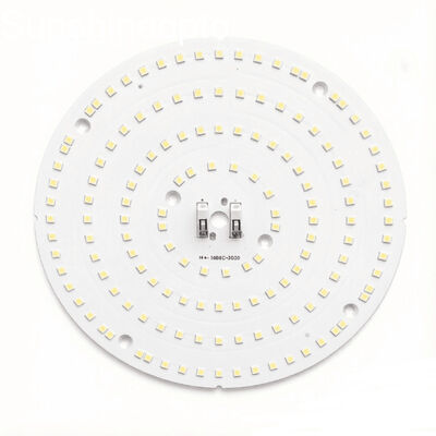 Módulo de LED PCB de 100W 3030 con lente de campana montaje alto, lente óptica de PC de transmitancia de luz 92% para iluminación industrial de campana montaje alto