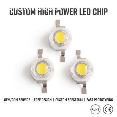 Chip LED de alta potencia de 3W 240lm 6000K6500K Emitente de LED blanco para iluminación callejera, inundación e iluminación industrial OEM fabricante de LED