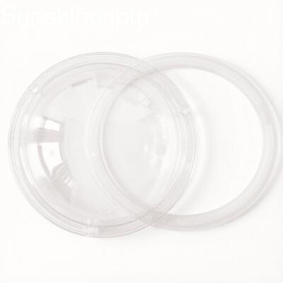 Cubierta de lente LED de 168 mm con junta PC óptica de 120 ° 91 % de transmitancia de luz para iluminación LED industrial de gran altura