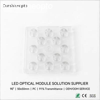 Alto ángulo de haz de la LENTE 90 de la luz de la bahía con el modelo redondo para la lente de 5050 LED