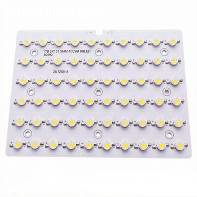 Tablero de encargo del PWB de 60W SMD LED con el PWB de aluminio de la lente óptica 10S6P para la luz de calle