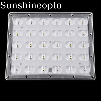 Proveedor de OEM/ODM de la lente LED del ángulo de haz del equipo 90×126° de la modernización de la luz de calle de 30W LED