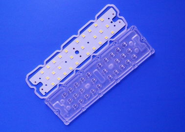 Alta lente linear de los puntos 5050 del módulo 28 LED de la luz de calle de la bahía LED con grado del tablero 40x110