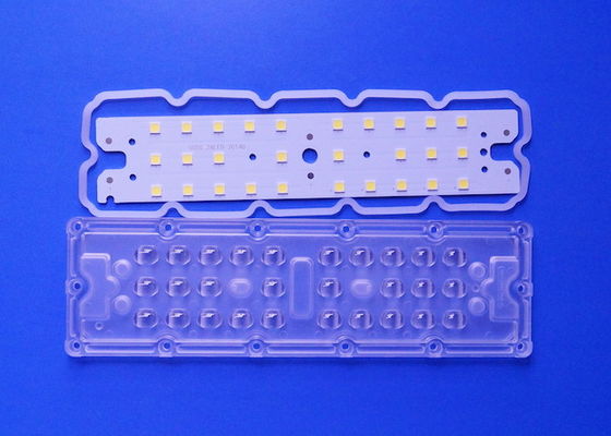 Linear High Bay LED Street Light Module 28 LED Points 5050 Lens With Board 40x110 Degree