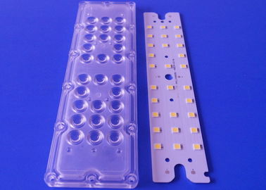Material óptico urbano de la PC del grado de los puntos 5050 SMD del módulo 28 LED de la luz de calle del LED