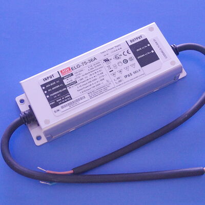 Conductor MEANWELL de la luz de ELG-75-36A IP65 48~75W Constant Voltage Constant Current Led