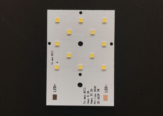 Placa PCB LED SMD 3030 de 7W con 1,5 mm de grosor y tamaño de 50*70 mm para aplicaciones personalizadas