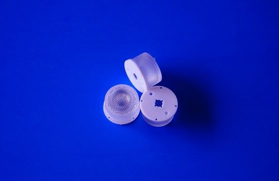 Lente de collimador LED de 22 mm de 45 grados impermeable Lente óptica PMMA para focos LED