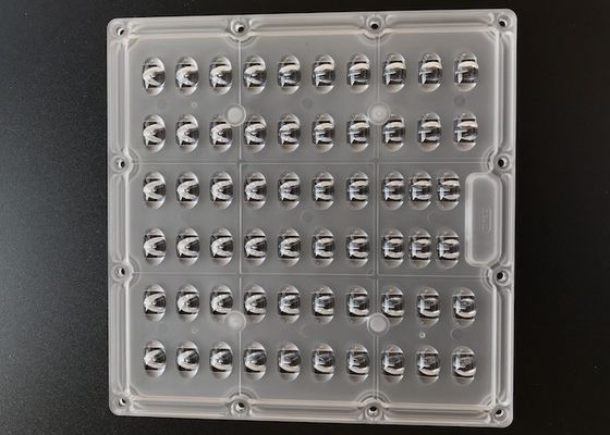Lente de luz cuadrada con ángulo de haz TIPO2 para matriz LED SMD 5050 de 175x175mm para farolas de 60W y 120W
