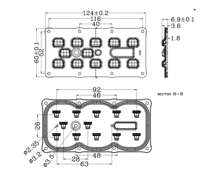 147×72 Degree LED Lens Array product image