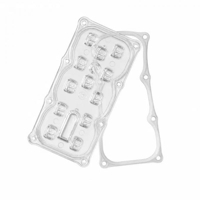 Custom 12 in 1 147×72 Degree Optical Grade PC LED Street Light Lens for 3030 3535 5050 LED