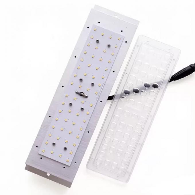 Custom LED Street Light Module with 3030 SMD LED PCB Board and 90×120 Degree Optical PC Lens OEM ODM