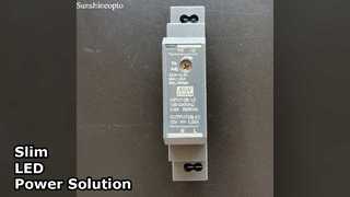 Fuente de alimentación LED de 12 V y 15 W, carril DIN delgado